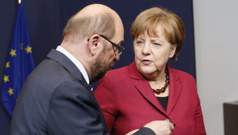Μέρκελ και Σουλτς υπέρ μιας ισχυρότερης Ευρώπης, μετά το G7