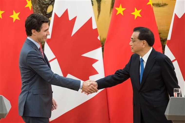 Κοινή βούληση Κίνας – Καναδά για υπογραφή συμφωνίας ελεύθερου εμπορίου