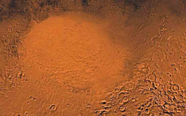 Η τεράστια λεκάνη «Ελλάς» του Άρη είχε κάποτε πολυάριθμες λίμνες νερού