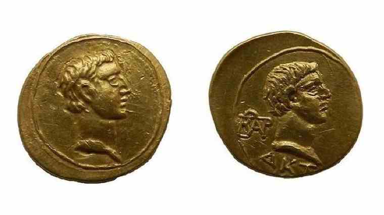 Βρέθηκε το σπανιότερο χρυσό νόμισμα που απεικονίζει τον αυτοκράτορα Τιβέριο