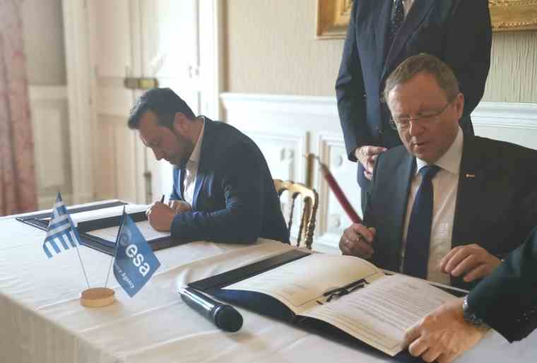 Συμφωνία Ελλάδας – Ευρωπαϊκής Υπηρεσίας Διαστήματος για την ανάπτυξη τεχνολογιών Διαστήματος