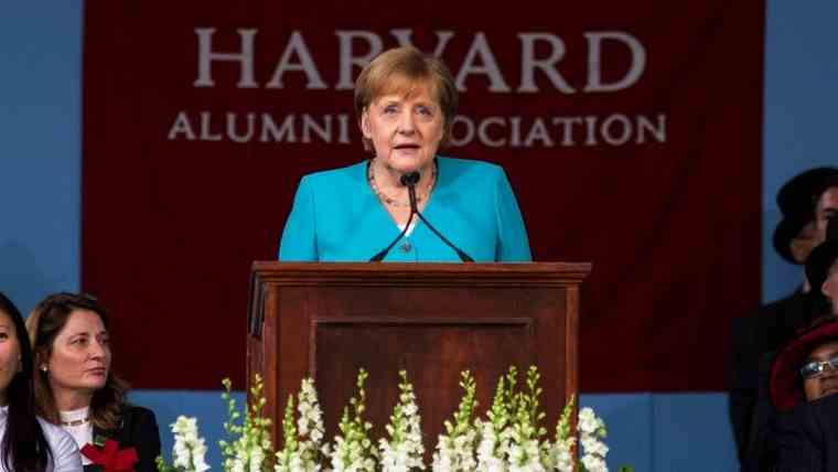 Εκκληση Μέρκελ για το κλίμα κατά την ομιλία της στο Χάρβαρντ