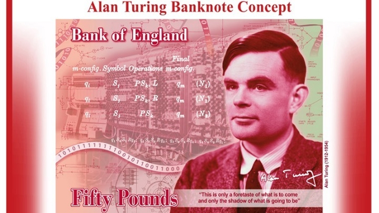 Το πορτρέτο του Άλαν Τούρινγκ θα κοσμεί το βρετανικό χαρτονόμισμα των 50 λιρών