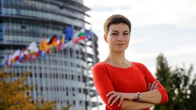 H υποψήφια των Πρασίνων Σκα Κέλερ για την προεδρία του Ευρωπαϊκού Κοινοβουλίου
