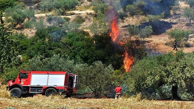 Πολύ υψηλός ο κίνδυνος πυρκαγιάς για αύριο σε έξι Περιφέρειες της Ελλάδας
