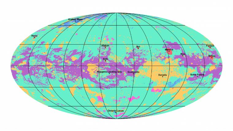 Δημιουργήθηκε ο πρώτος παγκόσμιος γεωλογικός χάρτης του «εξωτικού» Τιτάνα
