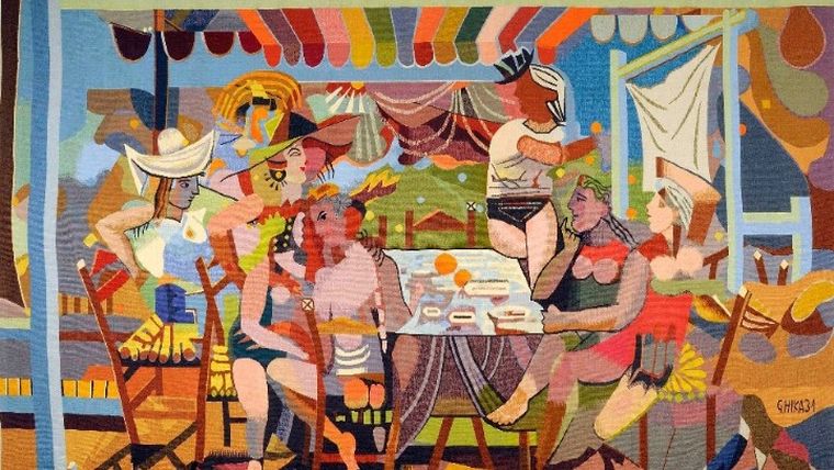 Ελληνική ζωγραφική και ταπισερί «υφαίνονται» σε έκθεση στο Μουσείο Μπενάκη