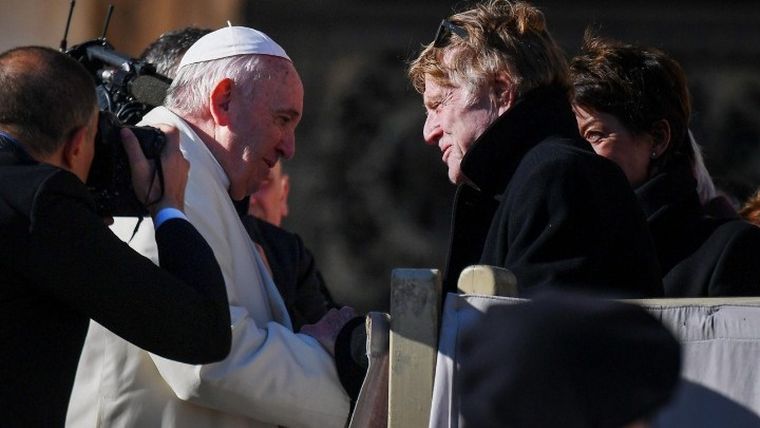 Ο Ρόμπερτ Ρέντφορντ συναντήθηκε με τον πάπα Φραγκίσκο
