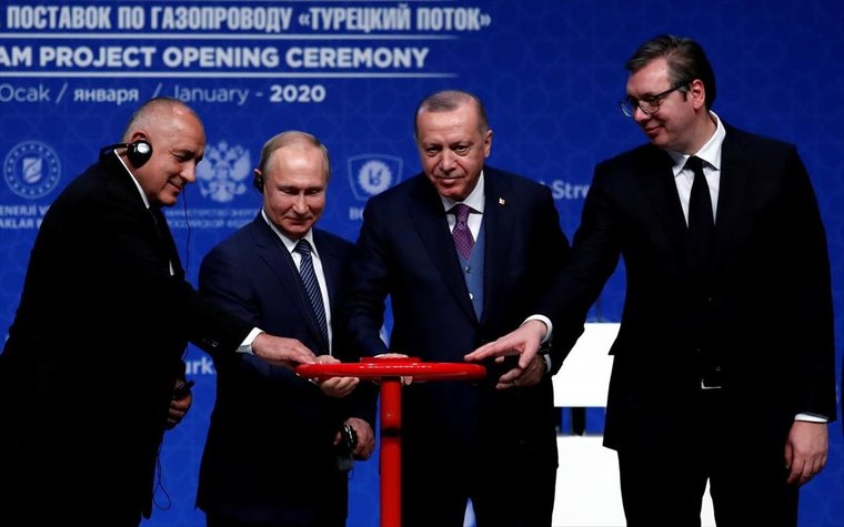 Εγκαίνια για ρωσικό φυσικό αέριο στην Ευρώπη μέσω Τουρκίας