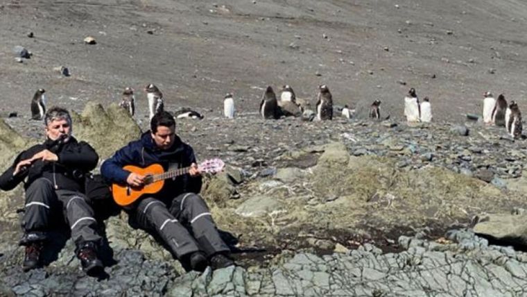 Συναυλία για πιγκουίνους και φώκιες στην Ανταρκτική από δύο Βούλγαρους μουσικούς