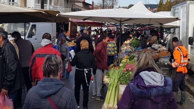 Θεσσαλονίκη: Mόνο τρόφιμα θα πωλούνται στις λαϊκές αγορές