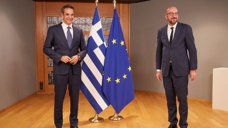 Κ. Μητσοτάκης και Σαρλ Μισέλ συμφώνησαν ότι η ΕΕ επιθυμεί μια καλή σχέση με την Τουρκία