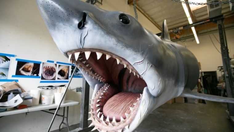 Ο καρχαρίας από τα «Σαγόνια του Καρχαρία» στο μουσείο των Όσκαρ