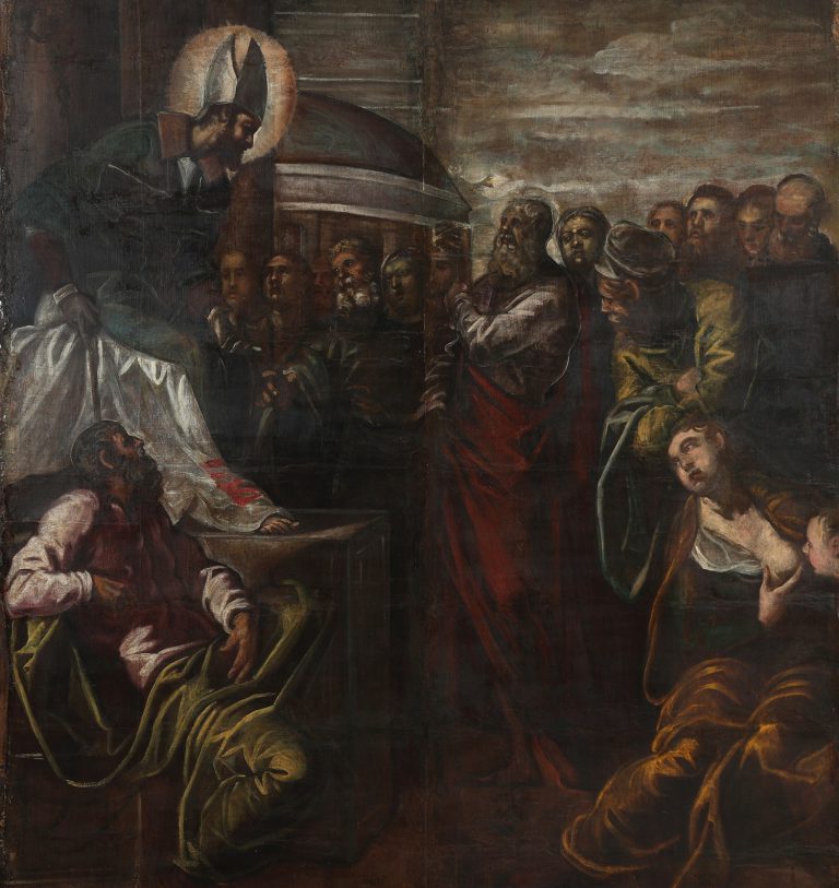 Η μνημειώδης σύνθεση Συνομιλία Κόσμου με Αγιο Επίσκοπο του Tintoretto σε δημοπρασία