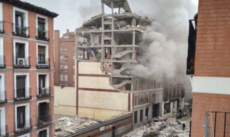 Ισχυρή έκρηξη στο κέντρο της Μαδρίτης με νεκρούς και τραυματίες