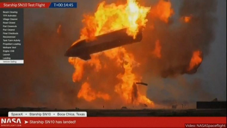 Εξερράγη και ο 3ος υπό δοκιμή πύραυλος Starship του δισεκατομμυριούχου Ίλον Μασκ