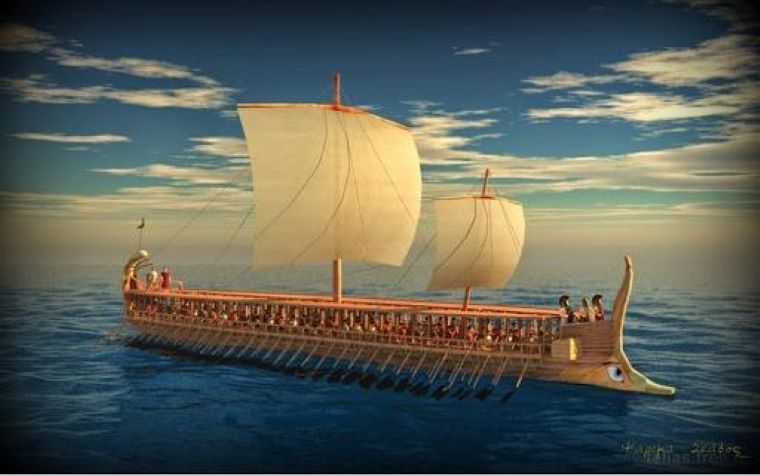 Περιήγηση στο εικονικό μουσείο της έκθεσης «Η τριήρης και η ναυμαχία της Σαλαμίνας» του Ιδρύματος Ευγενίδου