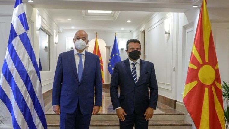 Συνάντηση Δένδια με τον πρωθυπουργό της Βόρειας Μακεδονίας