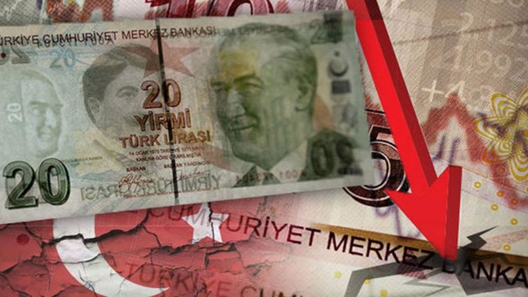Κατακόρυφη πτώση της τουρκικής λίρας μετά τις δηλώσεις Ερντογάν για τη Συρία