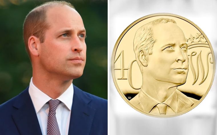 Νόμισμα για τα 40α γενέθλια του πρίγκιπα Ουίλιαμ
