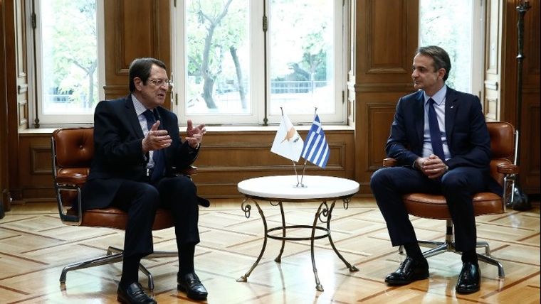 Συνάντηση Κυρ. Μητσοτάκη-Ν. Αναστασιάδη: Ελλάδα και Κύπρος πάντα εναρμονισμένες, αγωνίζονται για την ειρήνη και τη σταθερότητα στην ανατολική Μεσόγειο