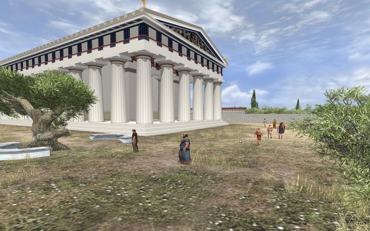 Eικονική περιήγηση 3D στην Αρχαία Ολυμπία του 2ου αι. π.Χ.