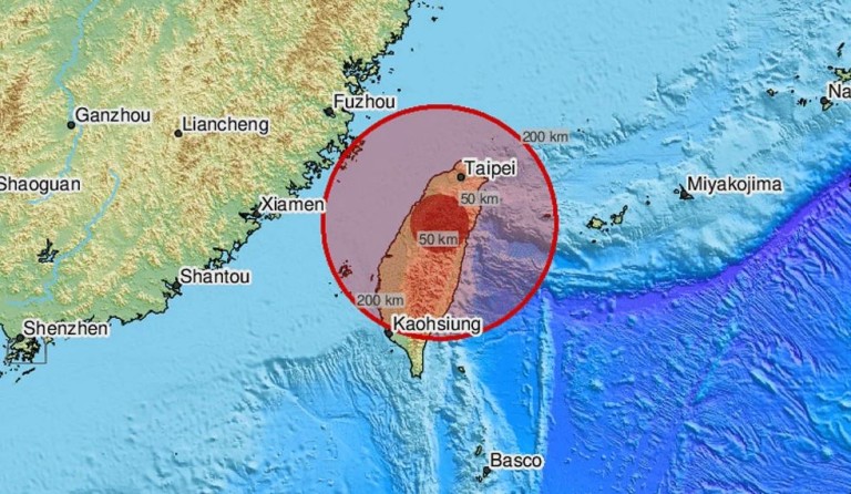 Σεισμός έπληξε την ανατολική ακτή της Ταϊβάν