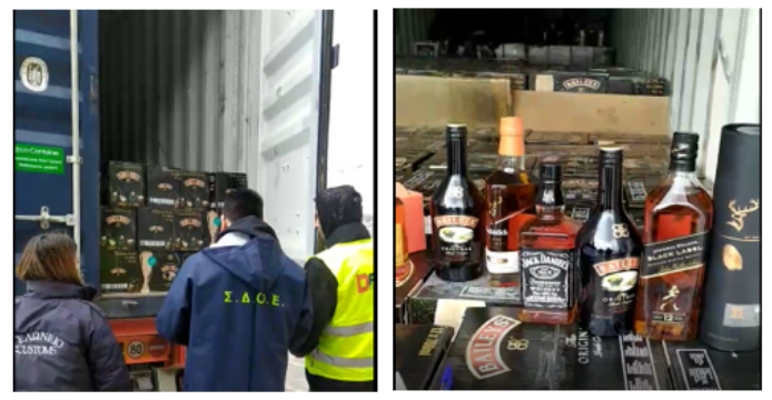 ΣΔΟΕ: Εντοπίστηκαν 10 κοντέινερ με παράνομα αλκοολούχα ποτά