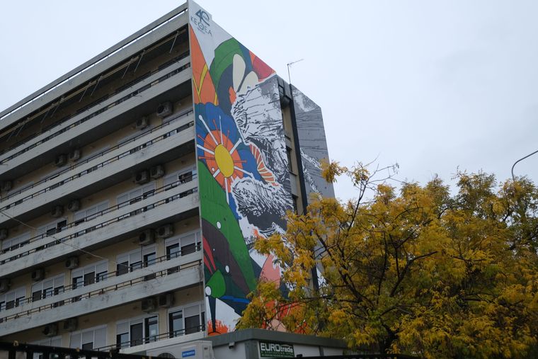 Τοιχογραφία κατά των εξαρτήσεων στο Ιπποκράτειο νοσοκομείο από το ΚΕΘΕΑ ΙΘΑΚΗ