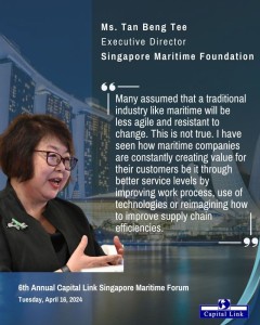 Πραγματοποιήθηκε το 6th Annual Capital Link Singapore Maritime Forum
