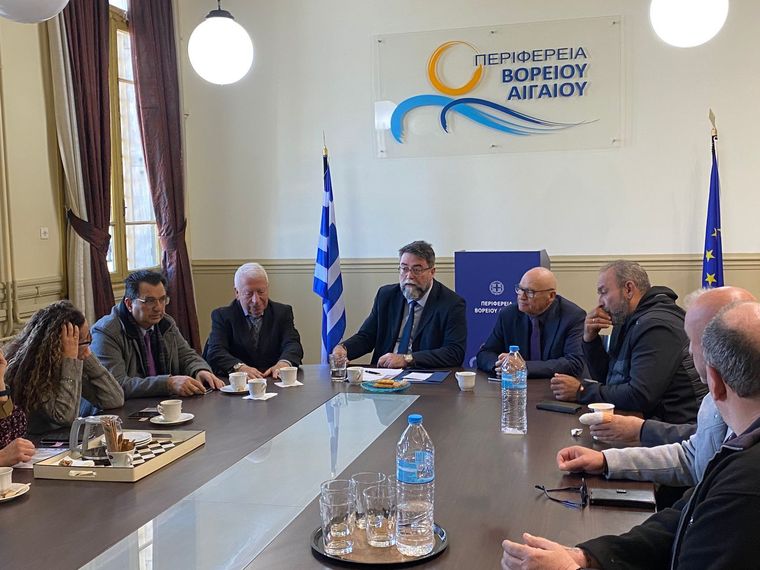 Επίσκεψη του Υφυπουργού Υποδομών και Μεταφορών, Βασίλη Οικονόμου στη Λέσβο